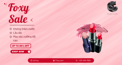 Foxy Sale: Tận Hưởng Đợt Sale Đỉnh Cao Cùng Foxy Cat Cosmetics!