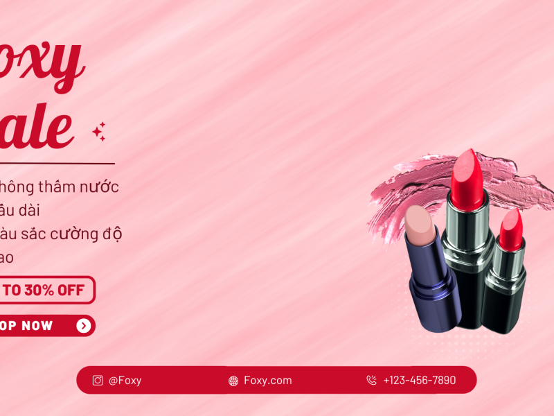 Foxy Sale: Tận Hưởng Đợt Sale Đỉnh Cao Cùng Foxy Cat Cosmetics!