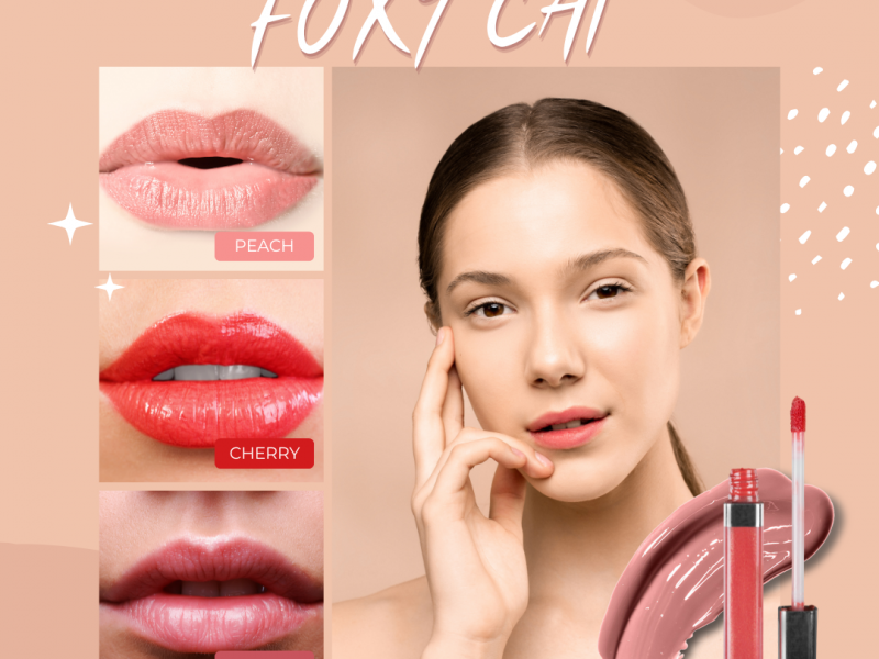 Son Kem Lì FOXY CAT - Hồng Đào Trầm Pha Nâu 4.6g Blur Water Tint