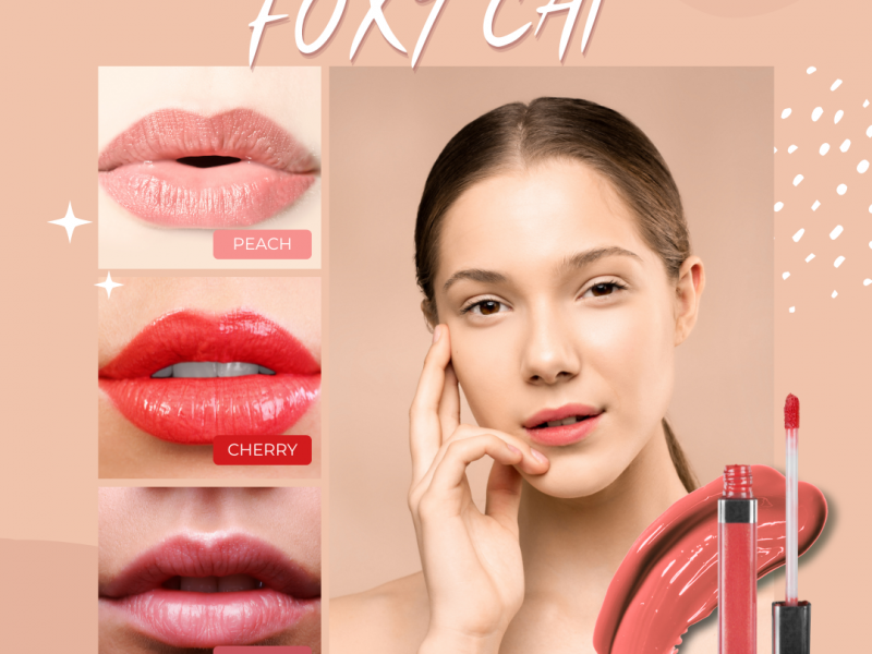 Son Kem Lì FOXY CAT - Hồng Cherry 4.6g Blur Water Tint