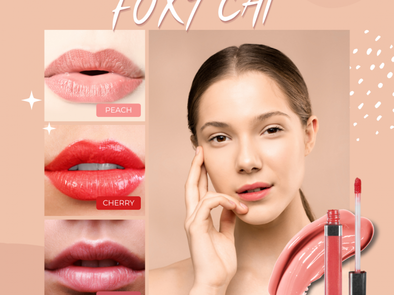 Son Kem Lì FOXY CAT - Hồng Đào 4.6g Blur Water Tint