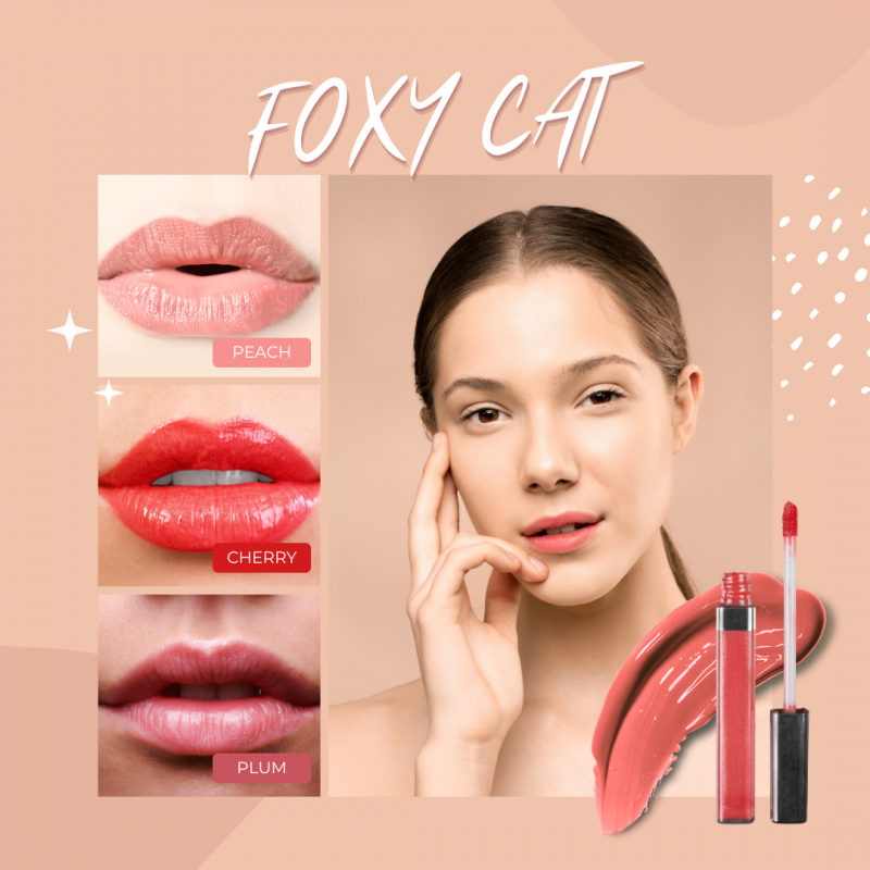 Son Kem Lì FOXY CAT - Hồng Cherry 4.6g Blur Water Tint