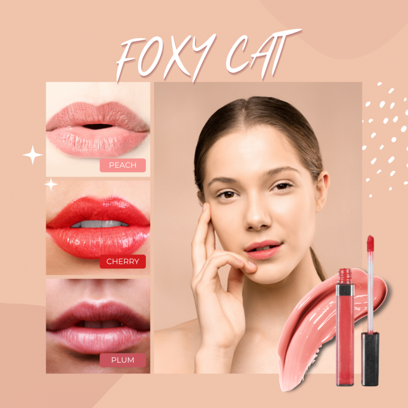Son Kem Lì FOXY CAT - Hồng Đào 4.6g Blur Water Tint