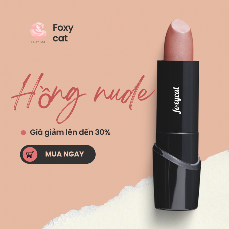 Son Thỏi Foxy cat - Hồng nude 3.5g